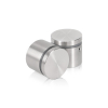 1-1/4'' Diameter X 3/4'' Barrel Length, (304) Stainless Steel Brushed Finish. Easy Fasten Standoff (For Inside / Outside use) Tamper Proof Standoff [Required Material Hole Size: 7/16'']