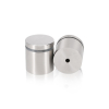 1-1/4'' Diameter X 1'' Barrel Length, (304) Stainless Steel Brushed Finish. Easy Fasten Standoff (For Inside / Outside use) Tamper Proof Standoff [Required Material Hole Size: 7/16'']