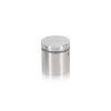 1-1/4'' Diameter X 1'' Barrel Length, (304) Stainless Steel Brushed Finish. Easy Fasten Standoff (For Inside / Outside use) Tamper Proof Standoff [Required Material Hole Size: 7/16'']