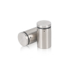 1-1/4'' Diameter X 1-3/4'' Barrel Length, (304) Stainless Steel Brushed Finish. Easy Fasten Standoff (For Inside / Outside use) Tamper Proof Standoff [Required Material Hole Size: 7/16'']