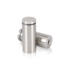 1-1/4'' Diameter X 2-1/2'' Barrel Length, (304) Stainless Steel Brushed Finish. Easy Fasten Standoff (For Inside / Outside use) Tamper Proof Standoff [Required Material Hole Size: 7/16'']