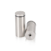 1-1/4'' Diameter X 2-1/2'' Barrel Length, (304) Stainless Steel Brushed Finish. Easy Fasten Standoff (For Inside / Outside use) Tamper Proof Standoff [Required Material Hole Size: 7/16'']