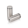 1-1/4'' Diameter X 2-1/2'' Barrel Length, (304) Stainless Steel Brushed Finish. Easy Fasten Standoff (For Inside / Outside use) Tamper Proof Standoff [Required Material Hole Size: 7/16'']