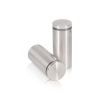 1-1/4'' Diameter X 2-1/2'' Barrel Length, (316 Marine Grade) Stainless Steel Brushed Finish. Easy Fasten Standoff (For Inside / Outside use) [Required Material Hole Size: 7/16'']