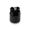 4-Way Standoffs Hub, Diameter: 1 1/4'', Thickness: 1/2'', Black Anodized Aluminum [Required Material Hole Size: 7/16'']