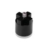 4-Way Standoffs Hub, Diameter: 1 1/4'', Thickness: 3/8'', Black Anodized Aluminum [Required Material Hole Size: 7/16'']