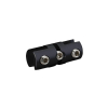 Vertical Support - Up to 3/16'' - Double Sided - Aluminum Black Matte - For Cable