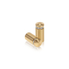 1/2'' Diameter X 3/4'' Barrel Length, Aluminum Rounded Head Standoffs, Champagne Anodized Finish Easy Fasten Standoff (For Inside / Outside use) [Required Material Hole Size: 3/8'']
