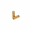 1/2'' Diameter X 1'' Barrel Length, Aluminum Rounded Head Standoffs, Matte Champagne Anodized Finish Easy Fasten Standoff (For Inside / Outside use) [Required Material Hole Size: 3/8'']