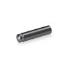 1/2'' Diameter X 1-3/4'' Barrel Length, Aluminum Rounded Head Standoffs, Titanium Anodized Finish Easy Fasten Standoff (For Inside / Outside use) [Required Material Hole Size: 3/8'']