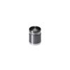 5/8'' Diameter X 1/2'' Barrel Length, Aluminum Rounded Head Standoffs, Titanium Anodized Finish Easy Fasten Standoff (For Inside / Outside use) [Required Material Hole Size: 7/16'']