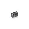5/8'' Diameter X 1/2'' Barrel Length, Aluminum Rounded Head Standoffs, Titanium Anodized Finish Easy Fasten Standoff (For Inside / Outside use) [Required Material Hole Size: 7/16'']