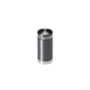 5/8'' Diameter X 1'' Barrel Length, Aluminum Rounded Head Standoffs, Titanium Anodized Finish Easy Fasten Standoff (For Inside / Outside use) [Required Material Hole Size: 7/16'']