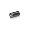 5/8'' Diameter X 1'' Barrel Length, Aluminum Rounded Head Standoffs, Titanium Anodized Finish Easy Fasten Standoff (For Inside / Outside use) [Required Material Hole Size: 7/16'']