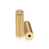 5/8'' Diameter X 1-3/4'' Barrel Length, Aluminum Rounded Head Standoffs, Champagne Anodized Finish Easy Fasten Standoff (For Inside / Outside use) [Required Material Hole Size: 7/16'']