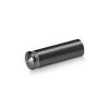 5/8'' Diameter X 1-3/4'' Barrel Length, Aluminum Rounded Head Standoffs, Titanium Anodized Finish Easy Fasten Standoff (For Inside / Outside use) [Required Material Hole Size: 7/16'']