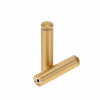 5/8'' Diameter X 2-1/2'' Barrel Length, Aluminum Rounded Head Standoffs, Matte Champagne Anodized Finish Easy Fasten Standoff (For Inside / Outside use) [Required Material Hole Size: 7/16'']