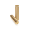 5/8'' Diameter X 2-1/2'' Barrel Length, Aluminum Rounded Head Standoffs, Champagne Anodized Finish Easy Fasten Standoff (For Inside / Outside use) [Required Material Hole Size: 7/16'']