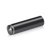 5/8'' Diameter X 2-1/2'' Barrel Length, Aluminum Rounded Head Standoffs, Titanium Anodized Finish Easy Fasten Standoff (For Inside / Outside use) [Required Material Hole Size: 7/16'']