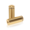 3/4'' Diameter X 1-3/4'' Barrel Length, Aluminum Rounded Head Standoffs, Champagne Anodized Finish Easy Fasten Standoff (For Inside / Outside use) [Required Material Hole Size: 7/16'']