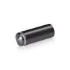 3/4'' Diameter X 1-3/4'' Barrel Length, Aluminum Rounded Head Standoffs, Titanium Anodized Finish Easy Fasten Standoff (For Inside / Outside use) [Required Material Hole Size: 7/16'']