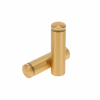 3/4'' Diameter X 2-1/2'' Barrel Length, Aluminum Rounded Head Standoffs, Matte Champagne Anodized Finish Easy Fasten Standoff (For Inside / Outside use) [Required Material Hole Size: 7/16'']
