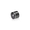7/8'' Diameter X 1/2'' Barrel Length, Aluminum Rounded Head Standoffs, Titanium Anodized Finish Easy Fasten Standoff (For Inside / Outside use) [Required Material Hole Size: 7/16'']