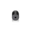 7/8'' Diameter X 3/4'' Barrel Length, Aluminum Rounded Head Standoffs, Titanium Anodized Finish Easy Fasten Standoff (For Inside / Outside use) [Required Material Hole Size: 7/16'']