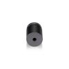 7/8'' Diameter X 1'' Barrel Length, Aluminum Rounded Head Standoffs, Titanium Anodized Finish Easy Fasten Standoff (For Inside / Outside use) [Required Material Hole Size: 7/16'']