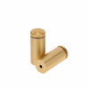 7/8'' Diameter X 1-3/4'' Barrel Length, Aluminum Rounded Head Standoffs, Matte Champagne Anodized Finish Easy Fasten Standoff (For Inside / Outside use) [Required Material Hole Size: 7/16'']