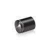 1'' Diameter X 1'' Barrel Length, Aluminum Rounded Head Standoffs, Titanium Anodized Finish Easy Fasten Standoff (For Inside / Outside use) [Required Material Hole Size: 7/16'']