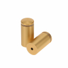 1'' Diameter X 1-3/4 Barrel Length, Aluminum Rounded Head Standoffs, Matte Champagne Anodized Finish Easy Fasten Standoff (For Inside / Outside use) [Required Material Hole Size: 7/16'']