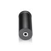 1'' Diameter X 2-1/2 Barrel Length, Aluminum Rounded Head Standoffs, Titanium Anodized Finish Easy Fasten Standoff (For Inside / Outside use) [Required Material Hole Size: 7/16'']