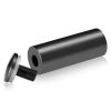 1'' Diameter X 2-1/2 Barrel Length, Aluminum Rounded Head Standoffs, Titanium Anodized Finish Easy Fasten Standoff (For Inside / Outside use) [Required Material Hole Size: 7/16'']
