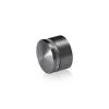 1-1/4'' Diameter X 1/2'' Barrel Length, Aluminum Rounded Head Standoffs, Titanium Anodized Finish Easy Fasten Standoff (For Inside / Outside use) [Required Material Hole Size: 7/16'']