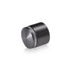 1-1/4'' Diameter X 3/4'' Barrel Length, Aluminum Rounded Head Standoffs, Titanium Anodized Finish Easy Fasten Standoff (For Inside / Outside use) [Required Material Hole Size: 7/16'']