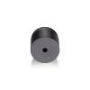 1-1/4'' Diameter X 3/4'' Barrel Length, Aluminum Rounded Head Standoffs, Titanium Anodized Finish Easy Fasten Standoff (For Inside / Outside use) [Required Material Hole Size: 7/16'']