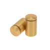 1-1/4'' Diameter X 1-3/4'' Barrel Length, Aluminum Rounded Head Standoffs, Matte Champagne Anodized Finish Easy Fasten Standoff (For Inside / Outside use) [Required Material Hole Size: 7/16'']