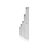 2'' Length Clear Aluminum Direct Sign Mounts for Up to 1/4'' Substrate