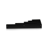 8'' Length Matte Black Aluminum Direct Sign Mounts for Up to 1/4'' Substrate
