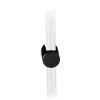 Vertical Support - Up to 3/8'' - Single Sided - Side Clamp - Aluminum Black Matt Anodized - For 3/8'' Diameter Rod