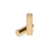 1/2'' Diameter X 1-1/2'' Barrel Length, Affordable Aluminum Standoffs, Champagne Anodized Finish Easy Fasten Standoff (For Inside / Outside use) [Required Material Hole Size: 3/8'']