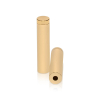 1/2'' Diameter X 2'' Barrel Length, Affordable Aluminum Standoffs, Champagne Anodized Finish Easy Fasten Standoff (For Inside / Outside use) [Required Material Hole Size: 3/8'']