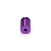 5/8'' Diameter X 3/4'' Barrel Length, Affordable Aluminum Standoffs, Purple Anodized Finish Easy Fasten Standoff (For Inside / Outside use) [Required Material Hole Size: 7/16'']