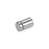 5/8'' Diameter X 3/4'' Barrel Length, Affordable Aluminum Standoffs, Steel Grey Anodized Finish Easy Fasten Standoff (For Inside / Outside use) [Required Material Hole Size: 7/16'']