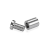 5/8'' Diameter X 3/4'' Barrel Length, Affordable Aluminum Standoffs, Steel Grey Anodized Finish Easy Fasten Standoff (For Inside / Outside use) [Required Material Hole Size: 7/16'']