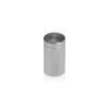 5/8'' Diameter X 1'' Barrel Length, Affordable Aluminum Standoffs, Steel Grey Anodized Finish Easy Fasten Standoff (For Inside / Outside use) [Required Material Hole Size: 7/16'']