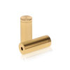 5/8'' Diameter X 1-1/2'' Barrel Length, Affordable Aluminum Standoffs, Champagne Anodized Finish Easy Fasten Standoff (For Inside / Outside use) [Required Material Hole Size: 7/16'']