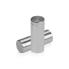 (Set of 4) 5/8'' Diameter X 1-1/2'' Barrel Length, Affordable Aluminum Standoffs, Steel Grey Anodized Finish Standoff and (4) 2208Z Screw and (4) LANC1 Anchor for concrete/drywall (For Inside/Outside) [Required Material Hole Size: 7/16'']