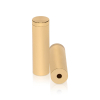 5/8'' Diameter X 2'' Barrel Length, Affordable Aluminum Standoffs, Champagne Anodized Finish Easy Fasten Standoff (For Inside / Outside use) [Required Material Hole Size: 7/16'']